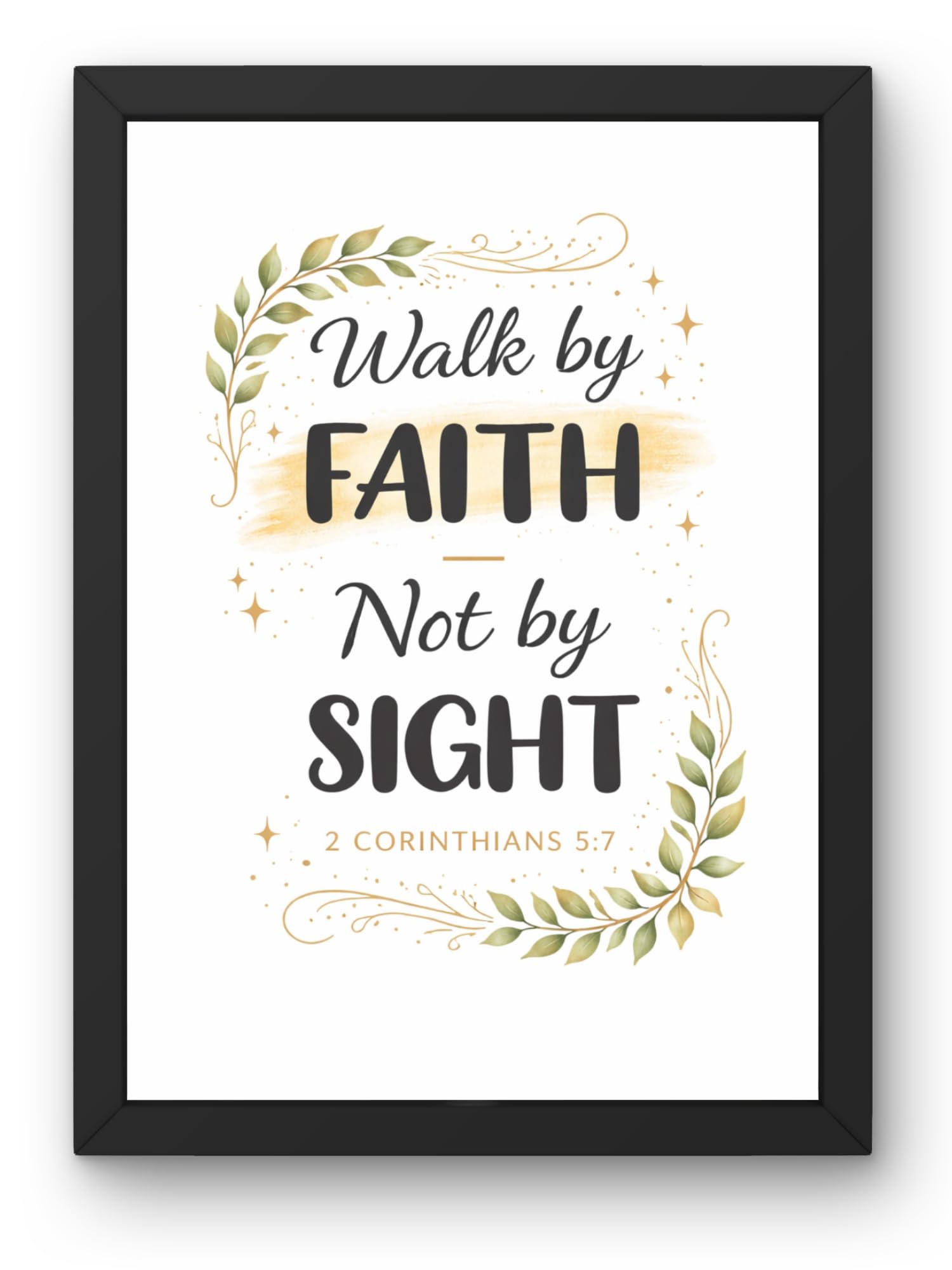 Uryans - Let's Upgrade Together 2 Corrianths 5-7 Bible Verse Wall Frame | Christian Living, Bedroom & Kids Room Decor A4 Size (13.6 x 10.2 inches)