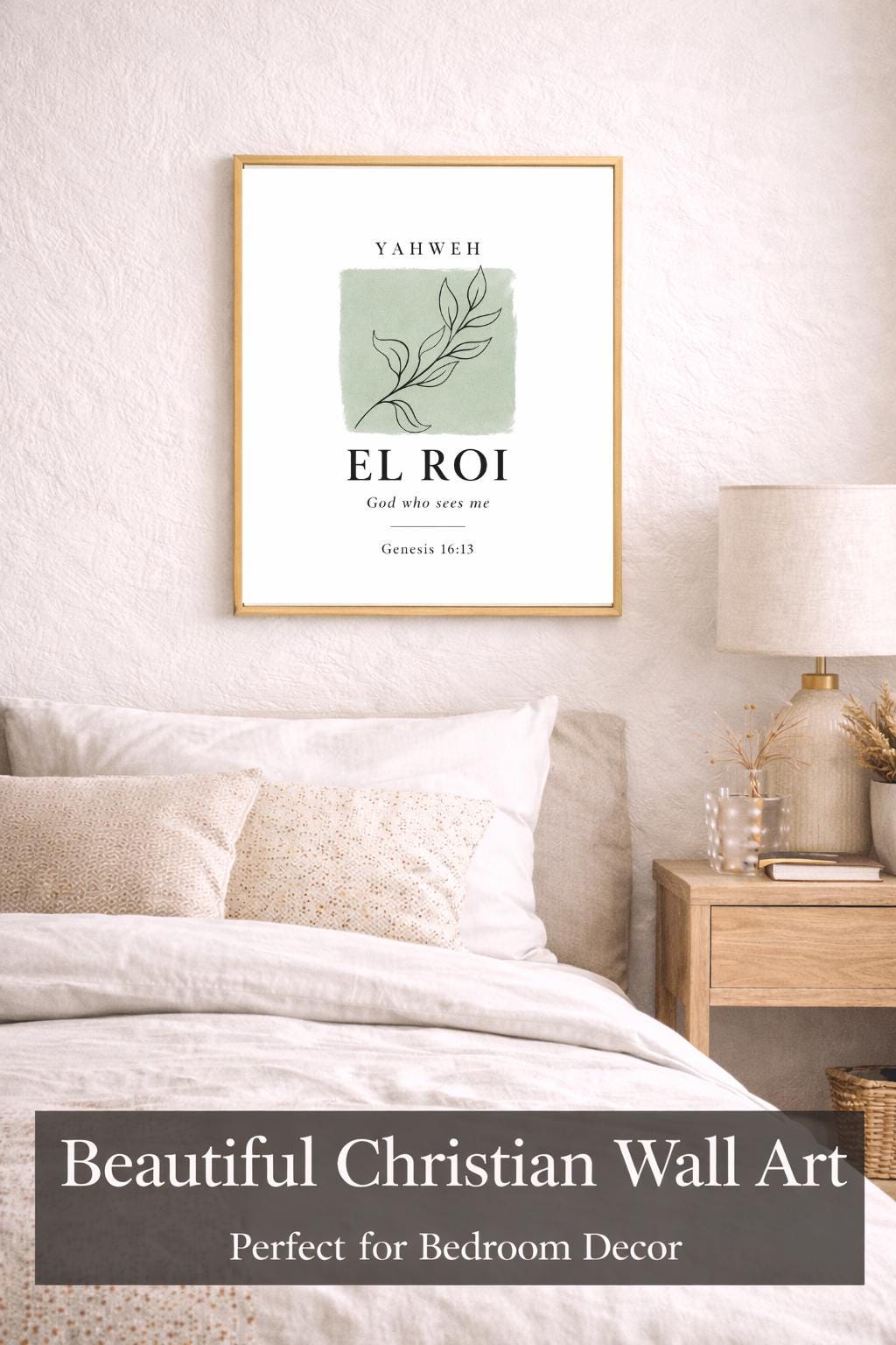 Set of 8 Hebrew Names of God Prints | Christian Wall Art Decor (Digital Download)