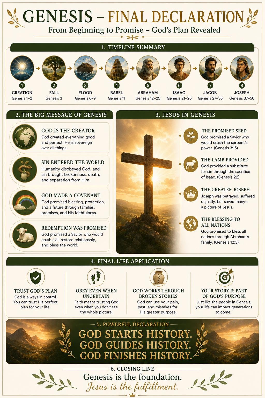 Genesis Made Simple Bible Study PDF | Visual Old Testament Guide (Digital Download)